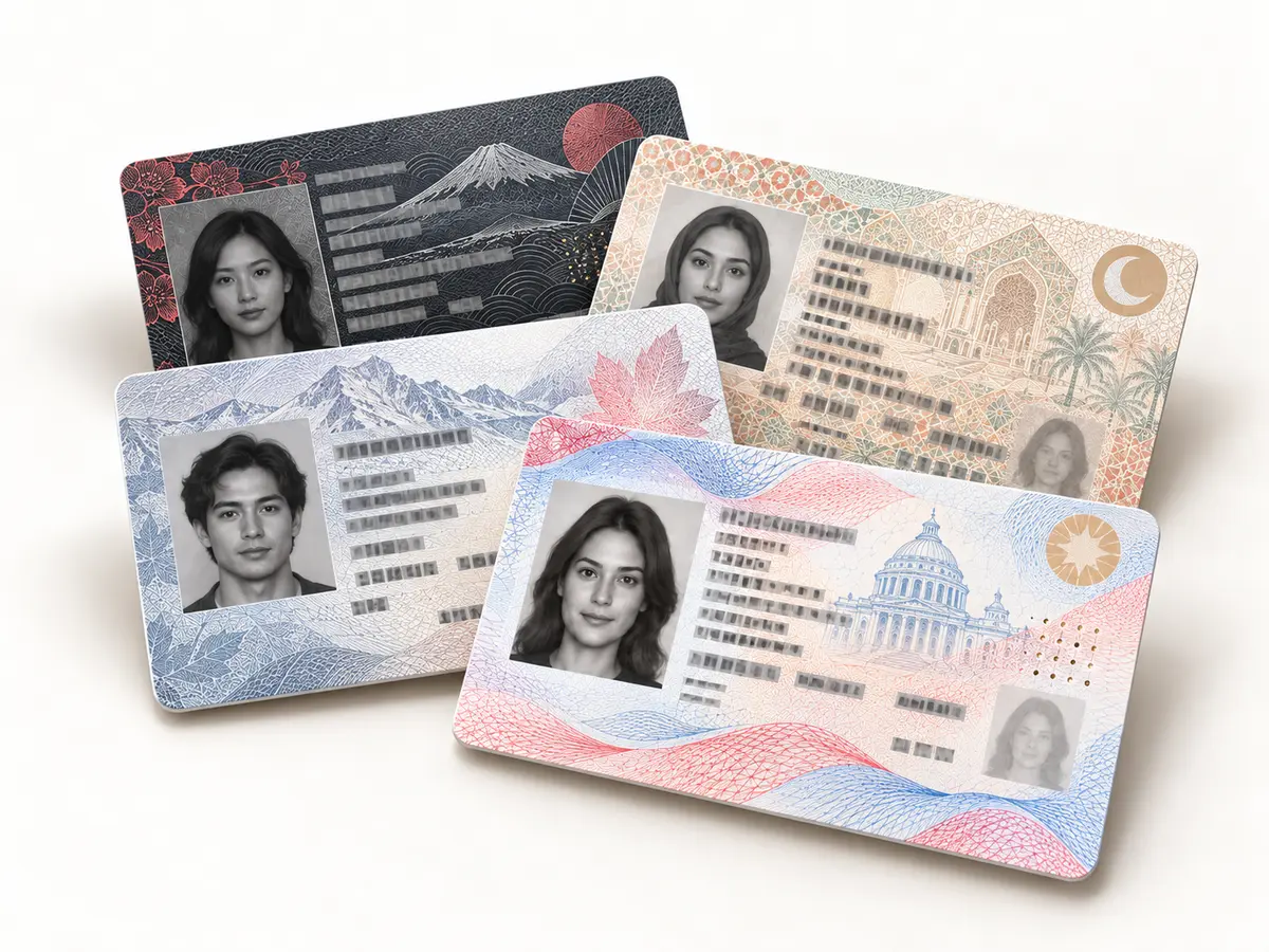 Identity document aligned for controlled scanner capture
